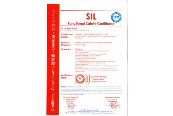 SIL-Pressure(differential pressure) transmitter